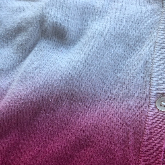 Eddie Bauer Pink dip dye ombré pastel button shirt - Picture 4 of 6